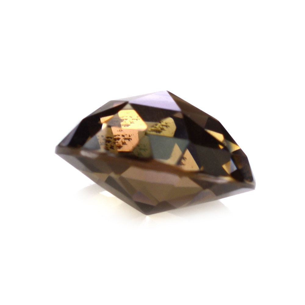 SMOKY QUARTZ HIGH DOME ROSE CUT ROUND (DES#17) 10MM 3.11 Cts.