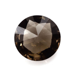 SMOKY QUARTZ HIGH DOME ROSE CUT ROUND (DES#17) 10MM 3.11 Cts.