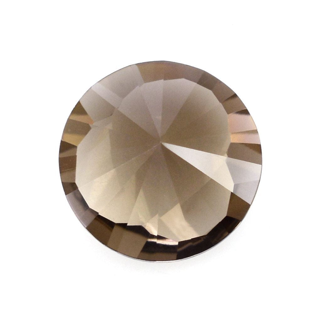 SMOKY QUARTZ CLUBS TOP ROUND (DES#93) 10MM 2.83 Cts.