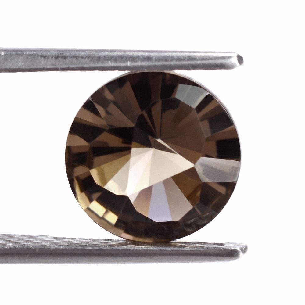 SMOKY QUARTZ CLUBS TOP ROUND (DES#93) 10MM 2.83 Cts.