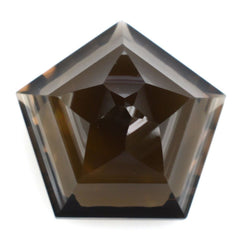 SMOKY QUARTZ STAR PENTAGON (DES#95) 15MM 10.03 Cts.