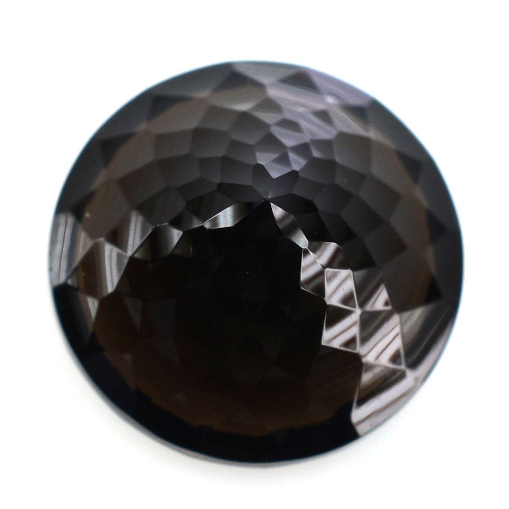 SMOKY QUARTZ NIRVANA CUT ROUND (DES#81) 12MM 5.90 Cts.