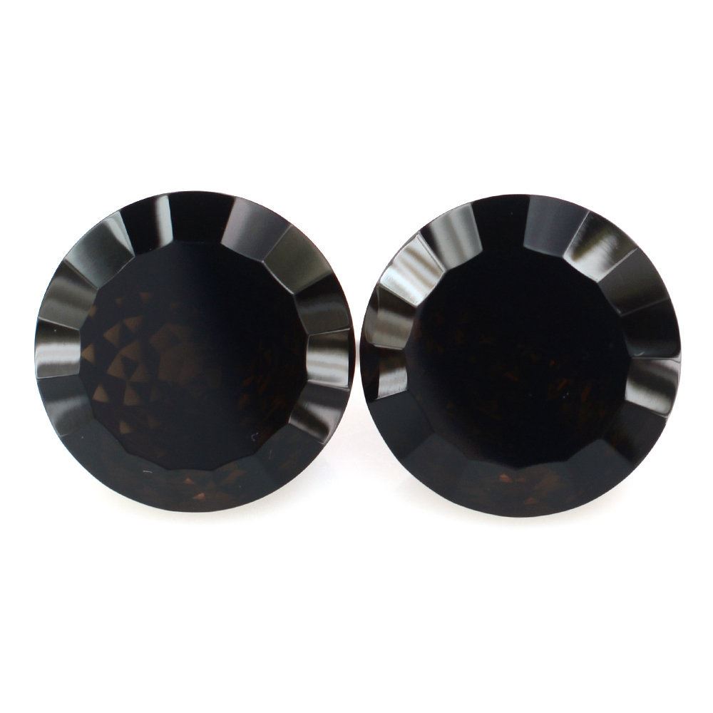 SMOKY QUARTZ NIRVANA CUT ROUND (DES#81) 12MM 5.90 Cts.