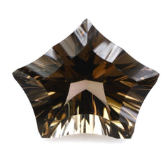 SMOKY QUARTZ CONCAVE CUT PENTAGON (DES#8) 16X13MM 7.53 Cts.