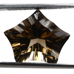 SMOKY QUARTZ CONCAVE CUT PENTAGON (DES#8) 16X13MM 7.53 Cts.