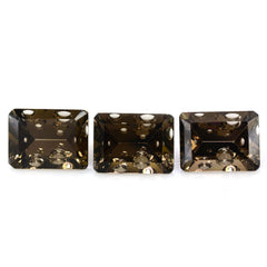 SMOKY QUARTZ SUPPER BUBBLE OCTAGON (DES#116) 16X12MM 9.70 Cts.