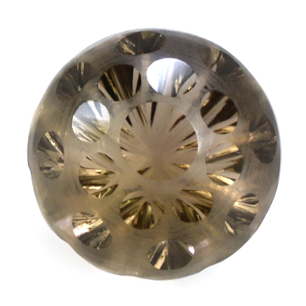 SMOKY QUARTZ UMBRELLA ROUND (DES#127) 12MM 7.70 Cts.