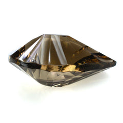 SMOKY QUARTZ CONCAVE BRIOLETTE PEAR (DES#14) 18X13MM 8.75 Cts.