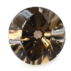 SMOKY QUARTZ EYE CUT ROUND (DES#89) 13MM 7.75 Cts.