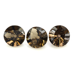 SMOKY QUARTZ EYE CUT ROUND (DES#89) 13MM 7.75 Cts.