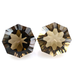 SMOKY QUARTZ NINETY CUT ROUND (DES#83) 10MM 3.59 Cts.
