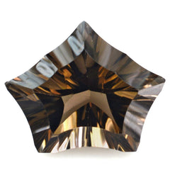 SMOKY QUARTZ CONCAVE CUT PENTAGON (DES#8) 16X13MM 7.40 Cts.