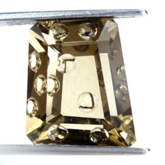 SMOKY QUARTZ CHEESE CUT (DES#59) 17X16X14X11.50MM 13.36 Cts.