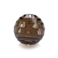 SMOKY QUARTZ CONCAVE BALL (HALF DRILL) (DES#137) 8MM 3.72 Cts.