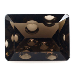 SMOKY QUARTZ SUPPER BUBBLE OCTAGON (DES#116) 14X10MM 6.18 Cts.