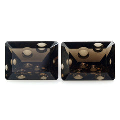 SMOKY QUARTZ SUPPER BUBBLE OCTAGON (DES#116) 14X10MM 6.18 Cts.