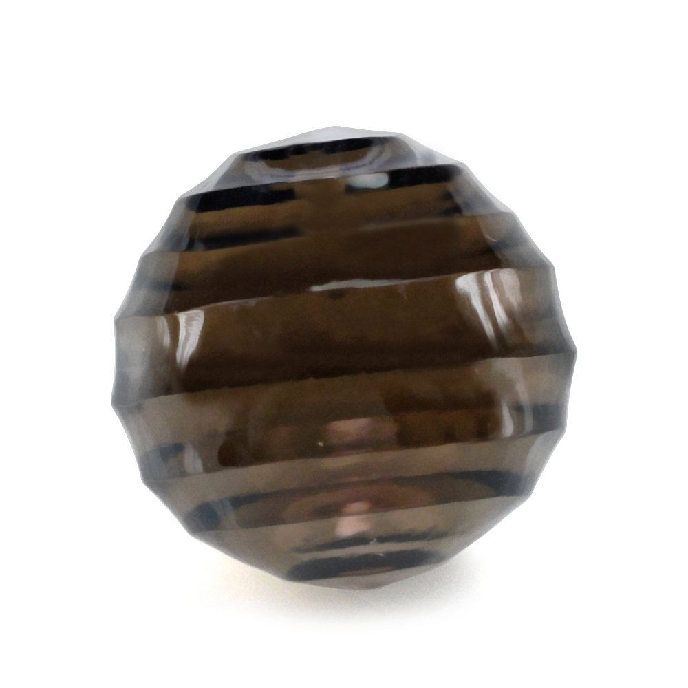 SMOKY QUARTZ CONCAVE BALL (HALF DRILL) (DES#135) 12MM 11.90 Cts.