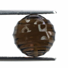 SMOKY QUARTZ CONCAVE BALL (HALF DRILL) (DES#135) 12MM 11.90 Cts.