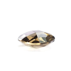 SMOKY QUARTZ CHECKER BRIOLETTE ROUND 8.20MM 1.34 Cts.