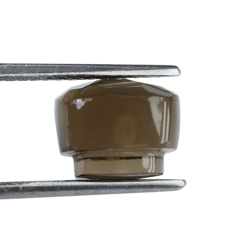 SMOKY QUARTZ CUSHION BOTTLE CORK 10.50MM 7.56 Cts.