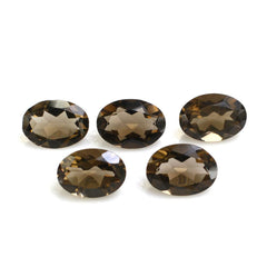 SMOKY QUARTZ CUT OVAL 7X5MM 0.64 Cts.