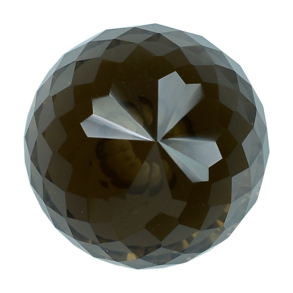 SMOKY QUARTZ ONION DROPS (HALF DRILL) (DES#150) (DARK) 12X11MM 9.72 Cts.