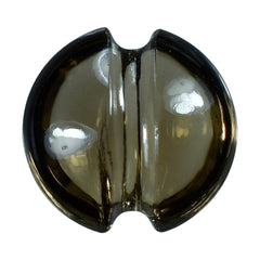 SMOKY QUARTZ LENTIL ROUND CARVED BELT (DES#25) (MEDIUM) 9MM 2.08 Cts.