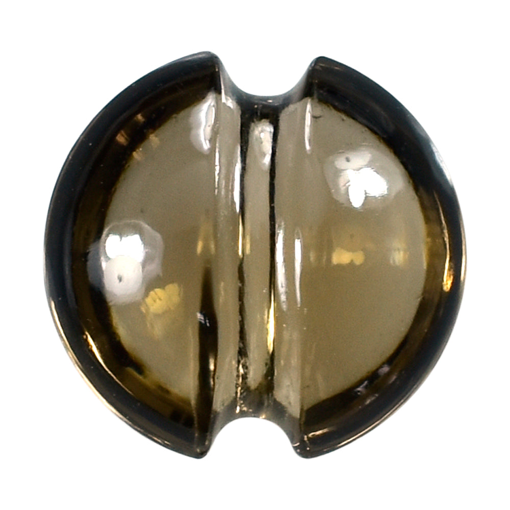 SMOKY QUARTZ LENTIL ROUND CARVED BELT (DES#25) (MEDIUM) 9MM 2.08 Cts.