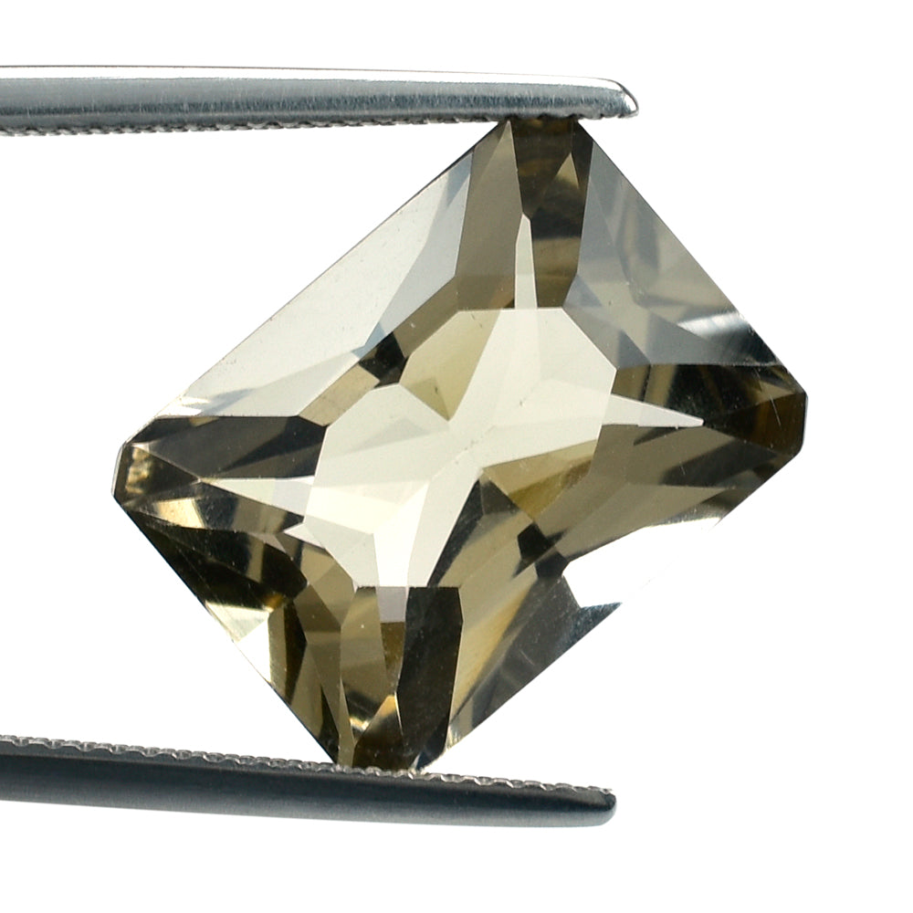 SMOKY QUARTZ RADIANT CUT OCTAGON (DES#1) (LITE) 16X12MM 10.38 Cts.