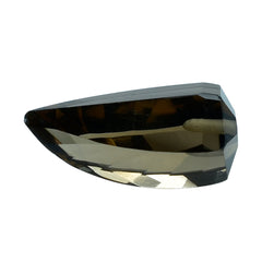 SMOKY QUARTZ LADY FINGER (DES#19) (HALF DRILL) (MEDIUM) 16X7MM 5.66 Cts.