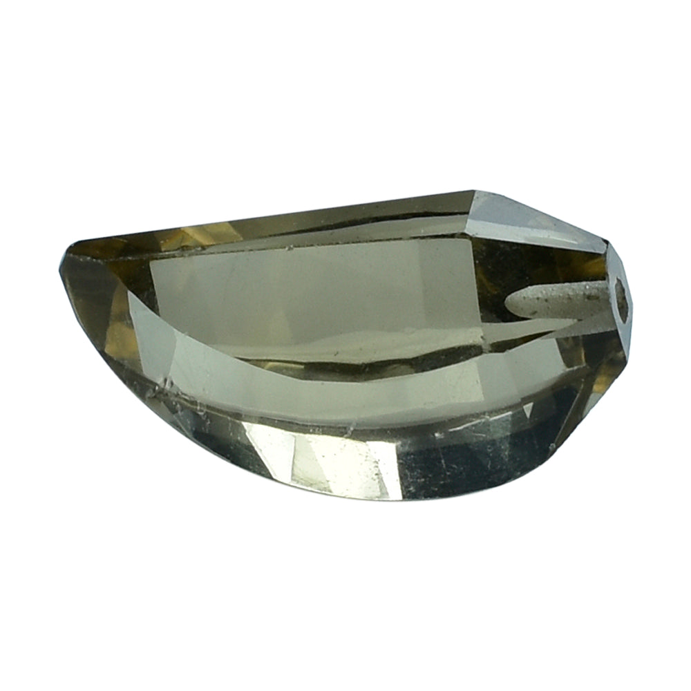 SMOKY QUARTZ LADY FINGER (DES#19) (HALF DRILL) (LITE) 16X7.50MM 6.30 Cts.