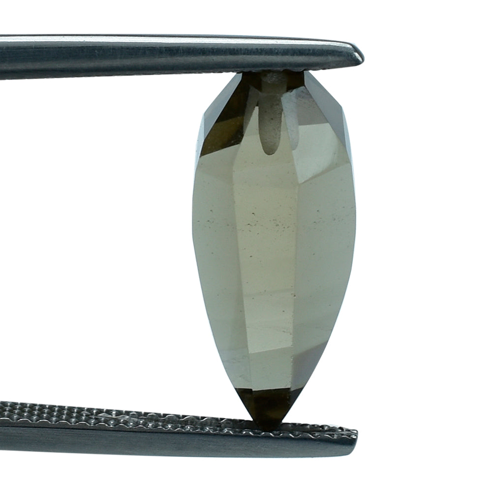SMOKY QUARTZ LADY FINGER (DES#19) (HALF DRILL) (LITE) 16X7.50MM 6.30 Cts.