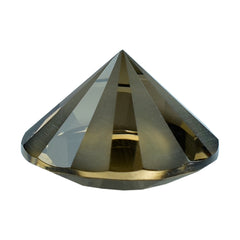SMOKY QUARTZ DIAMOND CUT ONE FACETED POLISH AND ONE SIDE UNPOLISH (MEDIUM) 14MM 8.13 Cts.