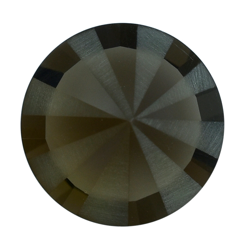 SMOKY QUARTZ DIAMOND CUT ONE FACETED POLISH AND ONE SIDE UNPOLISH (MEDIUM) 14MM 8.13 Cts.