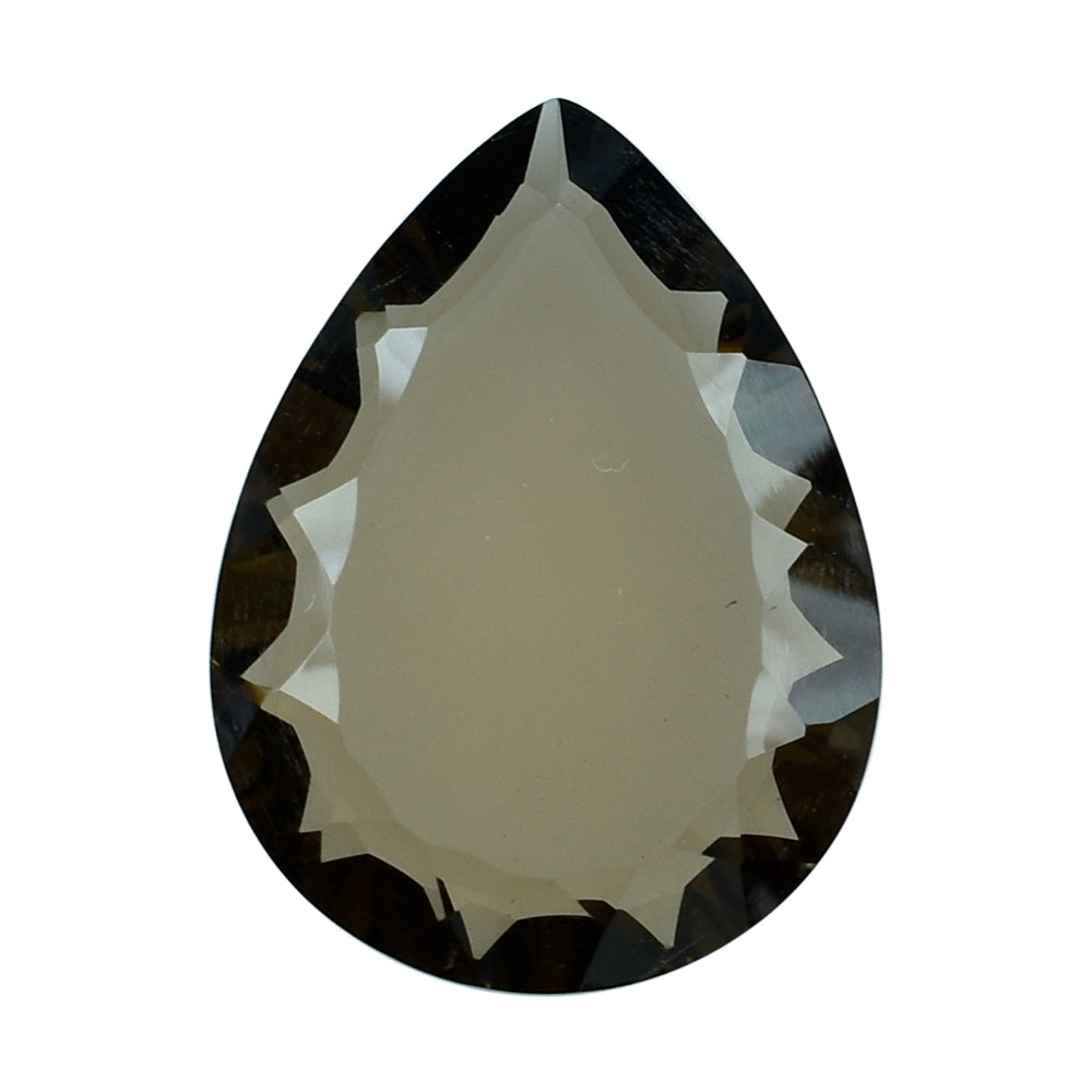 SMOKY QUARTZ CONCAVE PEAR (DES#145) (MEDIUM) 16X12MM 4.81 Cts.