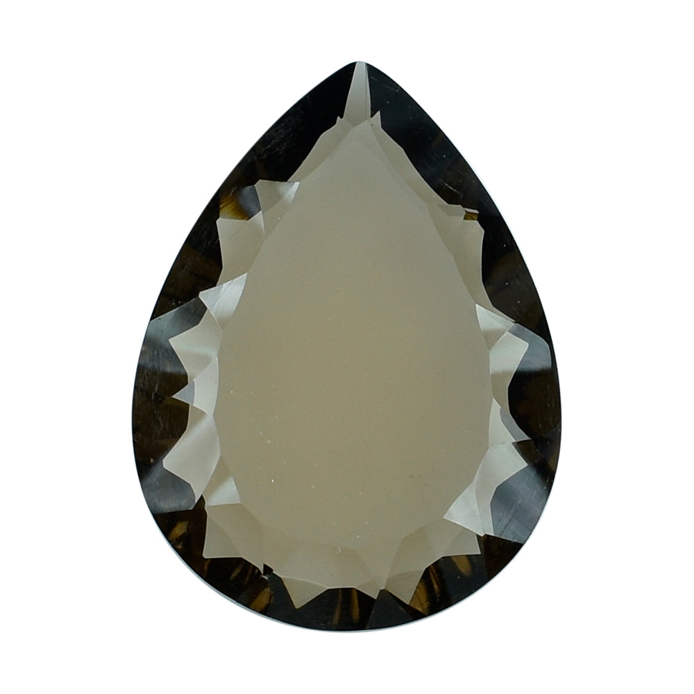 SMOKY QUARTZ CONCAVE PEAR (DES#145) (MEDIUM) 16X12MM 4.81 Cts.