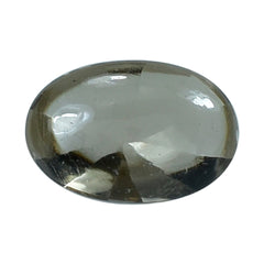 SMOKY QUARTZ BUFFTOP TWISTED CONCAVE OVAL (LITE) 6X4MM 0.48 Cts.