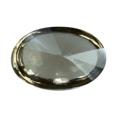 SMOKY QUARTZ BUFFTOP TWISTED CONCAVE OVAL (LITE) 6X4MM 0.48 Cts.