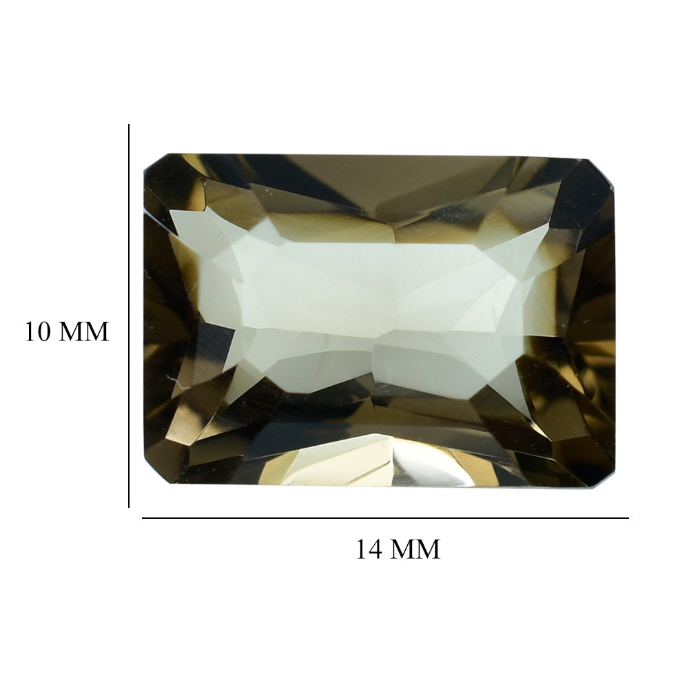 SMOKY QUARTZ RADIANT CUT OCTAGON (DES#1) (LITE) 14X10MM 7.15 Cts.