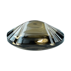 SMOKY QUARTZ BUFFTOP CONCAVE BACK OVAL (DES#105) (MEDIUM) 16X12MM 8.52 Cts.