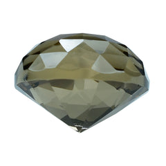 SMOKY QUARTZ HIGH DOME ROSE CUT ROUND (LITE) 16MM 14.75 Cts.