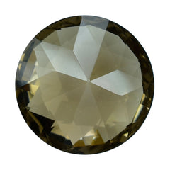 SMOKY QUARTZ HIGH DOME ROSE CUT ROUND (LITE) 16MM 14.75 Cts.