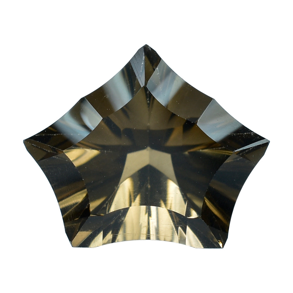 SMOKY QUARTZ CONCAVE CUT PENTAGON (DES#8) (MEDIUM) 16X13MM 7.35 Cts.