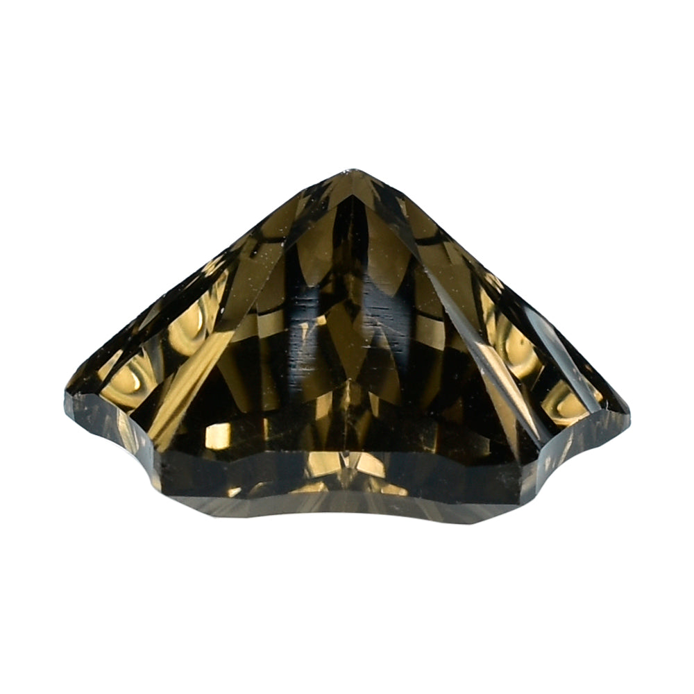 SMOKY QUARTZ CONCAVE CUT PENTAGON (DES#8) (MEDIUM) 16X13MM 7.35 Cts.