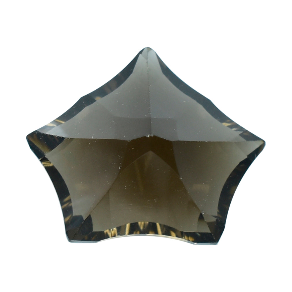 SMOKY QUARTZ CONCAVE CUT PENTAGON (DES#8) (MEDIUM) 16X13MM 7.35 Cts.