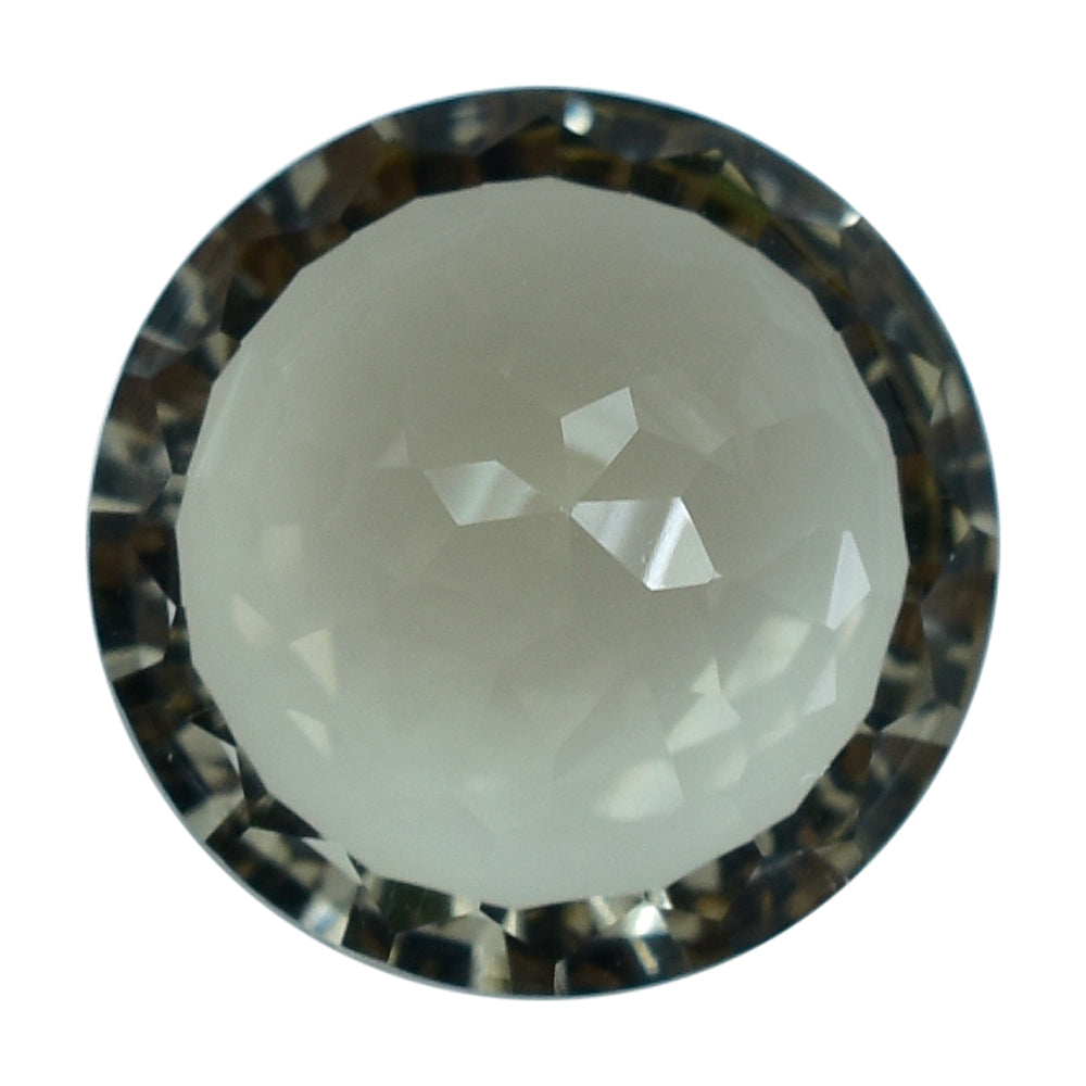 SMOKY QUARTZ NIRVANA CUT ROUND (DES#81) (LITE) 12MM 5.16 Cts.
