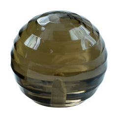 SMOKY QUARTZ CONCAVE BALLS (DES#135) (HALF DRILL) (DARK) 12MM 12.43 Cts.