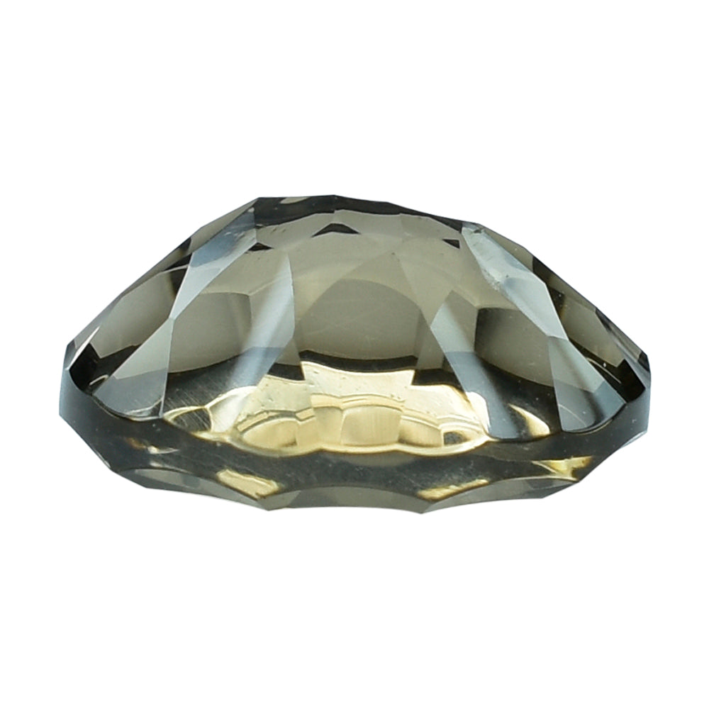 SMOKY QUARTZ CONCAVE SPLENDOR CUT OVAL (DES#74) (MEDIUM) 14X10MM 5.44 Cts.