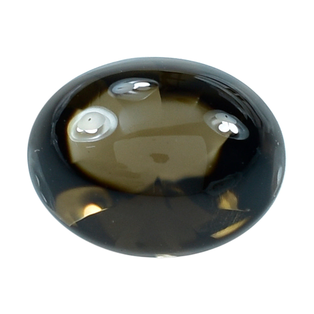 SMOKY QUARTZ BUFFTOP TWISTED CONCAVE OVAL (MEDIUM) 9X7MM 1.95 Cts.