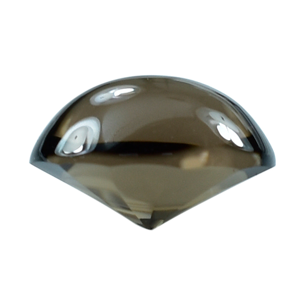 SMOKY QUARTZ BUFFTOP TWISTED CONCAVE OVAL (MEDIUM) 9X7MM 1.95 Cts.